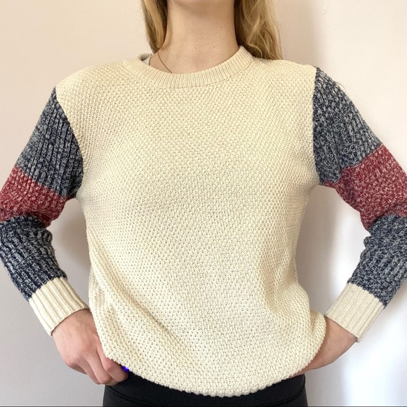 Sweater with Patterned Sleeves Size S - Picture 5 of 7